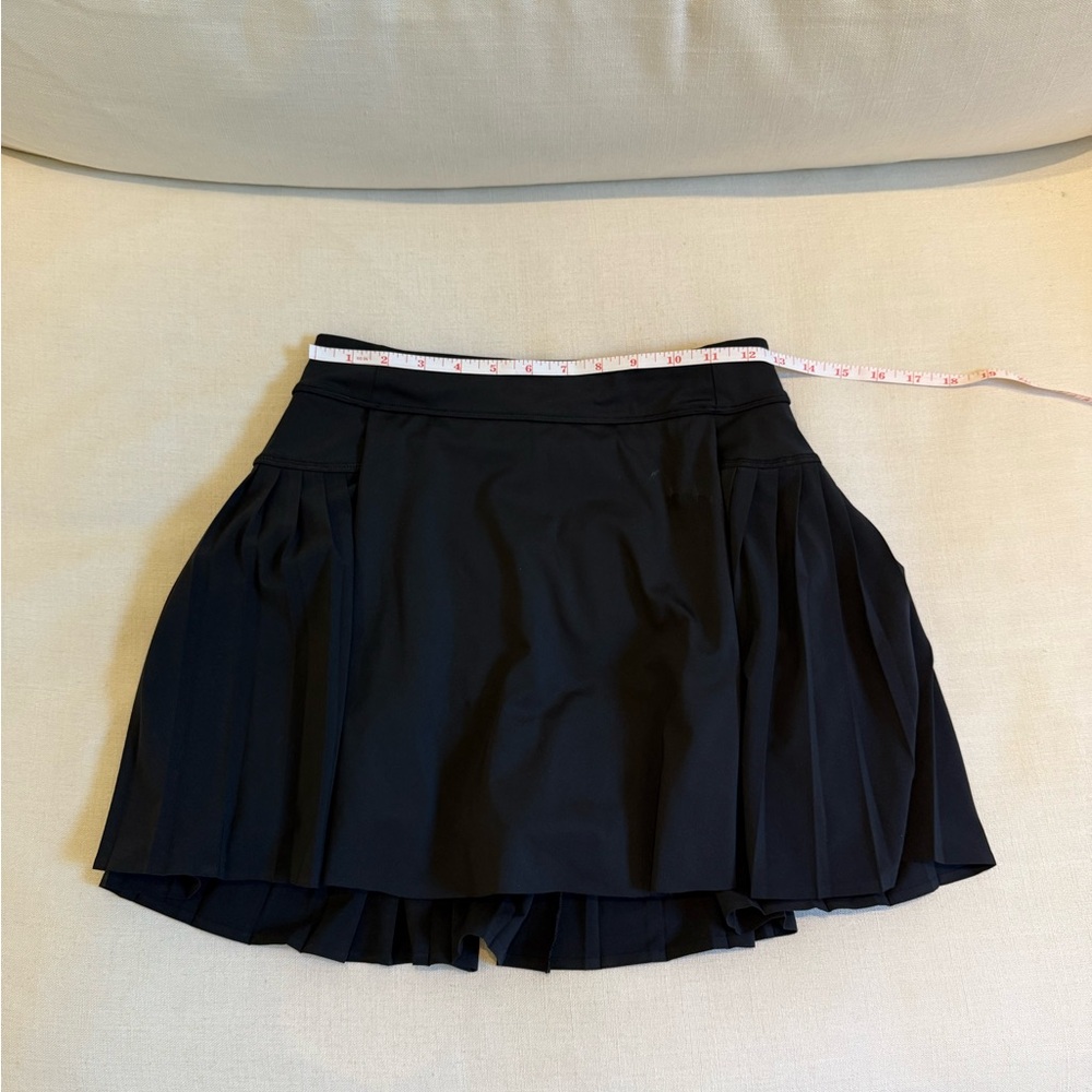 Black Pleated Athletic Skirt